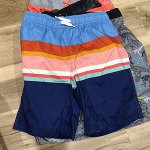 (8 pairs bundle!) 14-16 L-XL Cat & Jack Boy’s multi color Swim Board Shorts